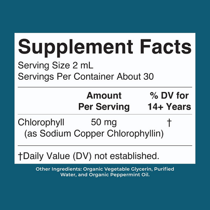 MaryRuth's Chlorophyll Liquid Drops, Delicious Minty Flavor, Vegan, 2 Fl Oz | Clean Label Project Certified®, Vegan, Non-Diluted Liquid Chlorophyll, Mulberry Derived Supplement for Ages 14+, Non-GMO
