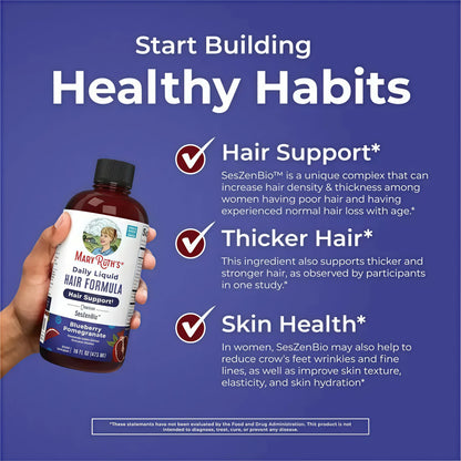 MaryRuth's Advanced Hair Care Bundle - Daily Liquid Hair Formula 16 oz & Hair Growth Max Liposomal 15.22 oz