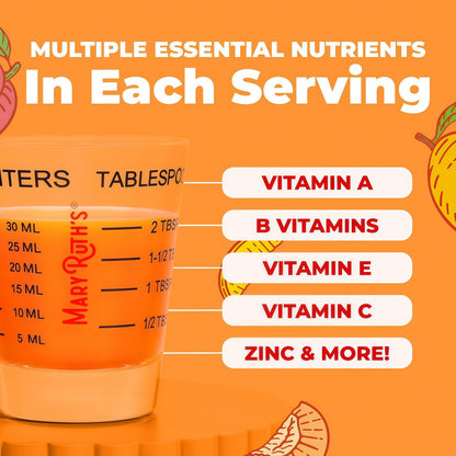 MARYRUTH'S Liquid Multivitamin + Hair Growth, Clinically Thicker Hair, 30oz | Clinically Tested in Women for Thicker Hair & Facial Wrinkles, Ages 18+